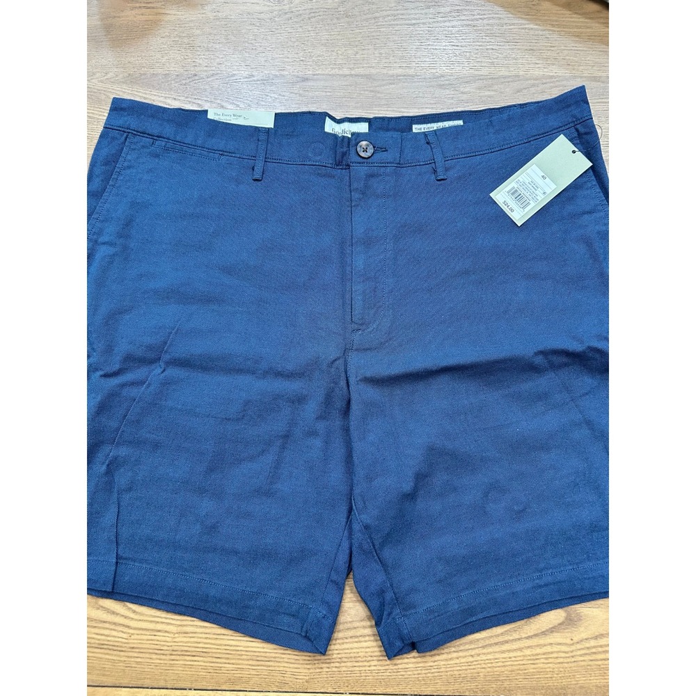 Goodfellow Co Mens Navy Flat Front‎ Shorts Size 40 9 Inch Inseam